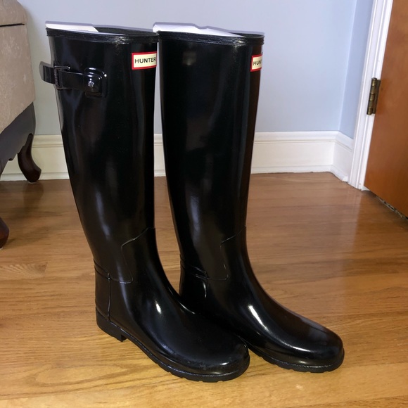 Hunter Original Refined Gloss Rain Boots - Picture 2 of 4